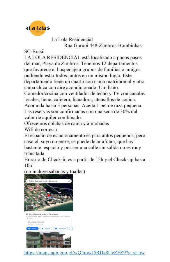Apartamento La Lola Residencial Bombinhas Exterior foto