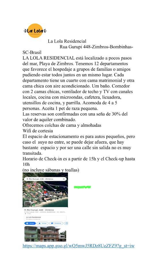 Apartamento La Lola Residencial Bombinhas Exterior foto